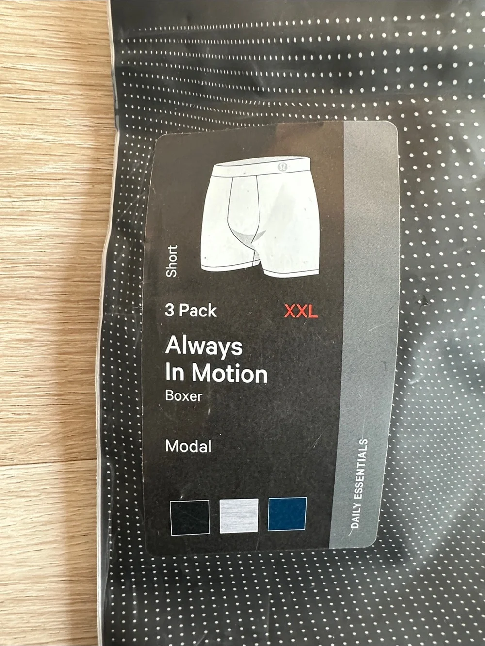lululemon athletica 3-Pack Boxer Briefs - Black, Navy, Gray Always In Motion